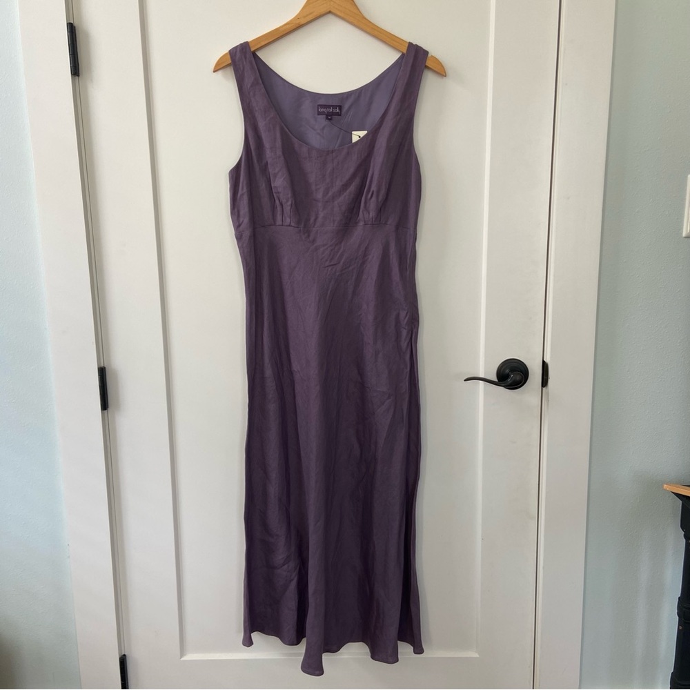 Long Tall Sally Purple Sleeveless Mid Calve Dress - Picture 2 of 8